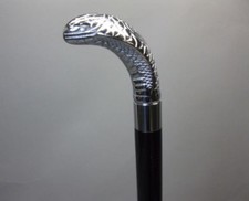 Walking Stick Brass Designer Handle Wooden Cane Chrome Handle Walking Stick Gift