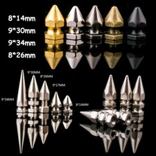 Hexagonal Metal Punk Studs Cone Spikes Spots Rivet for Leather Jacket Crafts DIY