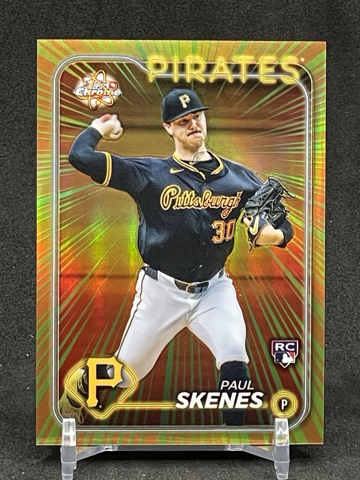 Paul Skenes 2024 Topps Chrome Update Radiating Rookies #RR-21 Pittsburgh Pirates