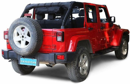 Bolsa de almacenamiento con barra antivuelco organizadora cilíndrica para Jeep Wrangler JK JL Gladiator JT - Imagen 4 de 9