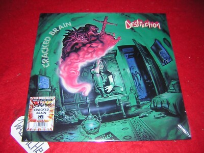 Destruction - Cracked Brain, Fire Splatter coloured  Vinyl LP 2021, HRR552