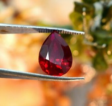 11 Carat Pear Cut Loose Gems Red Ruby Natural Mozambique GGI Certified