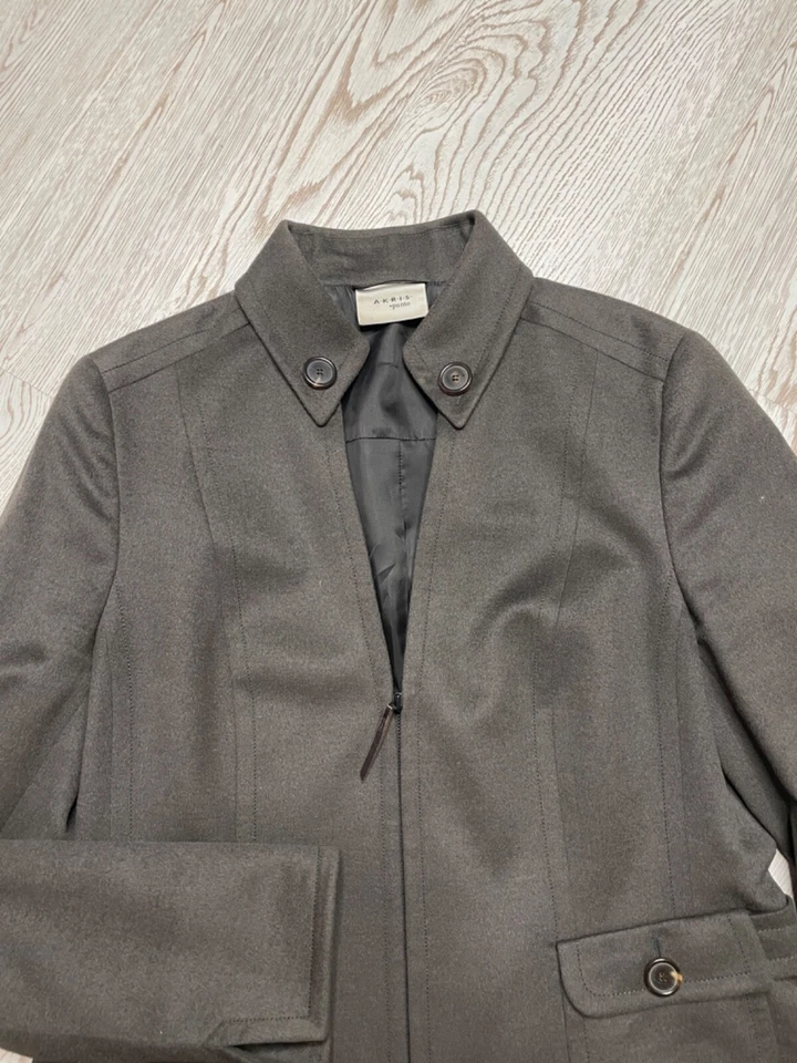 Akris Punto Wool And Angora-Angora blazer size 10 - Image 2 of 4