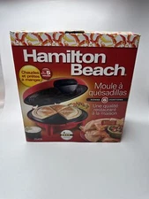 Hamilton Beach Quesadilla Maker Taco Night Nostalgic Kitchen Machine Red 25409