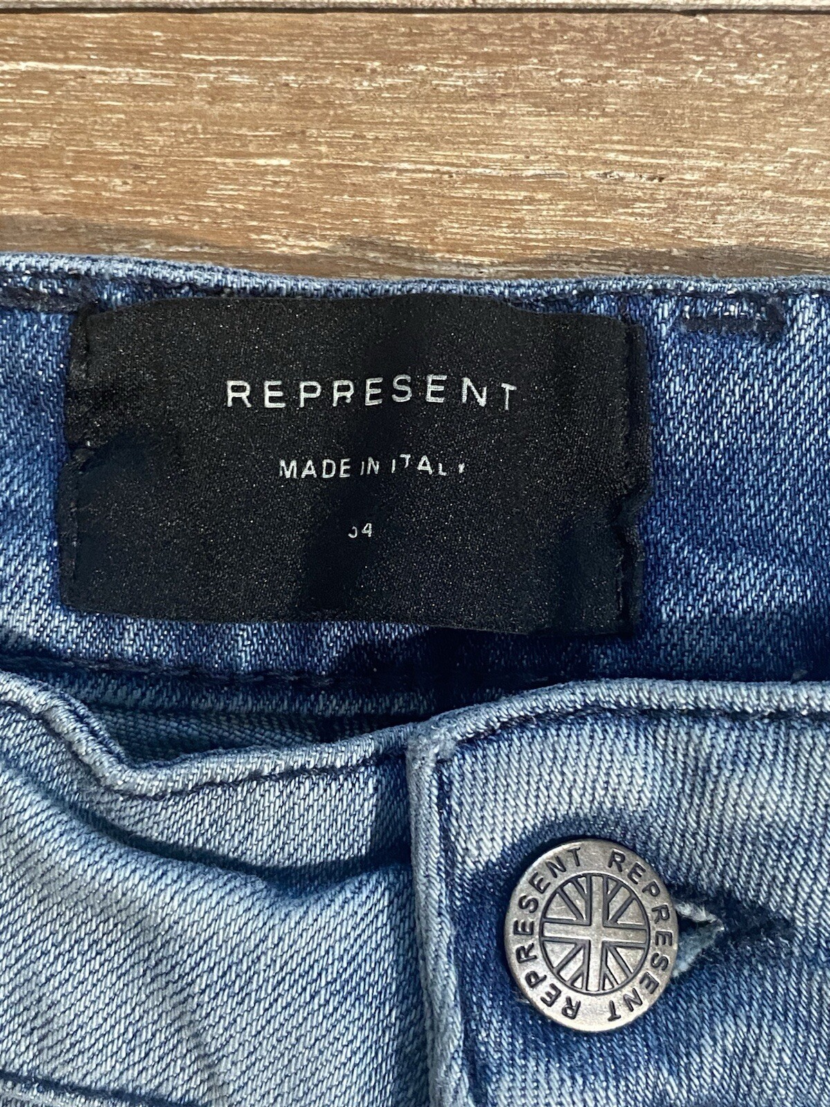 Represent Destroyer Denim Work Wash Distressed Je… - image 8