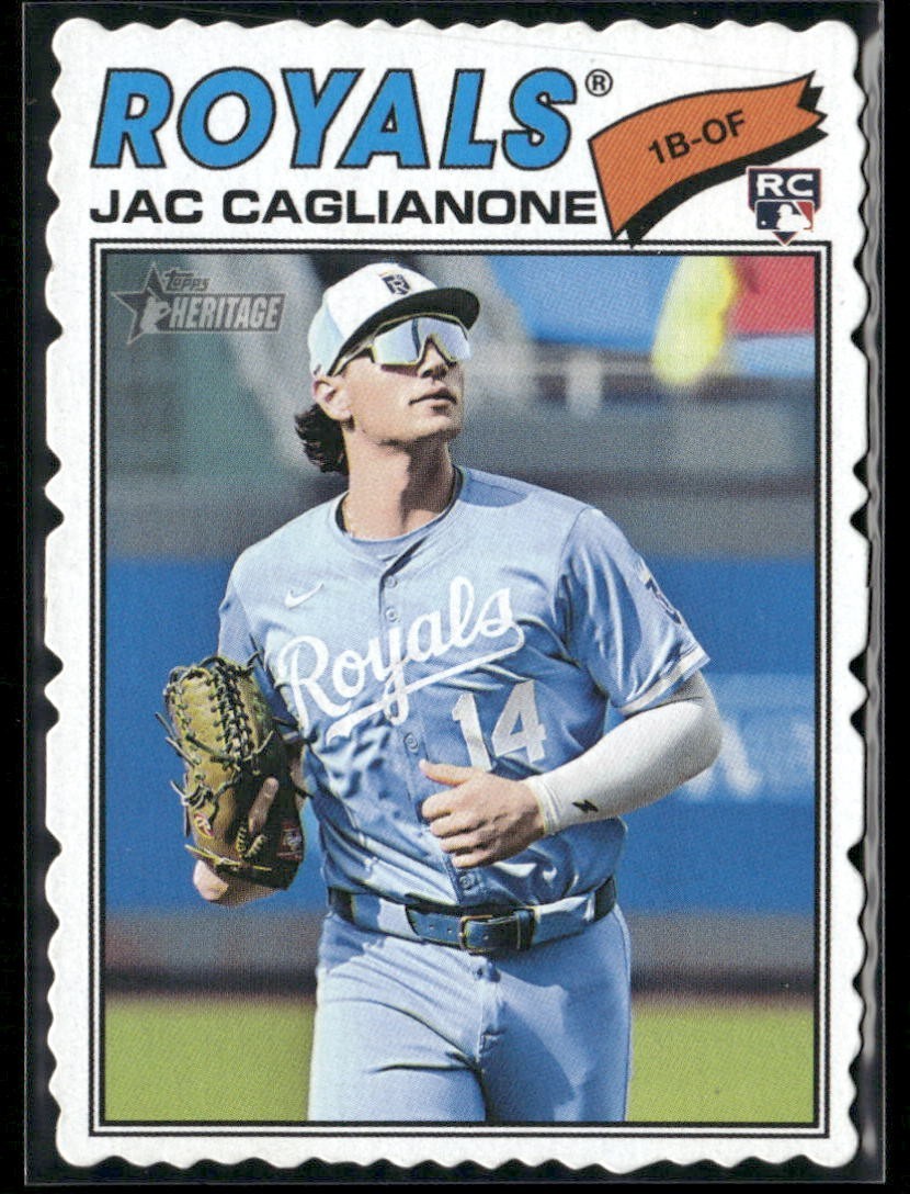 2026 Topps Heritage - Jac Caglianone Deckle Edge #136 (RC)
