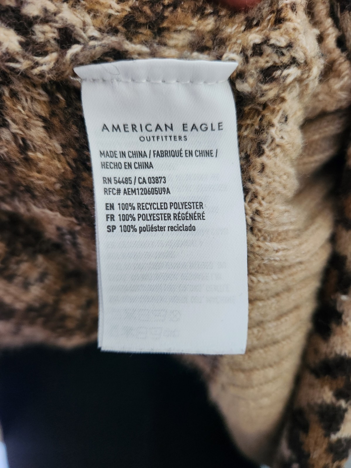 American Eagle Recycled Polyester Leopard Print S… - image 4