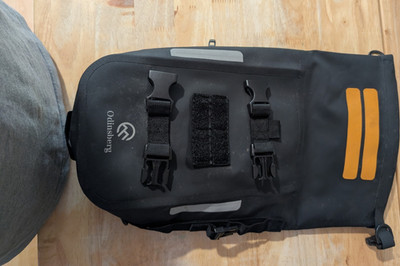 Odinsberg motorcycle bag Waterproof Roll-Top Buckle Pack 20L Black/Orange 