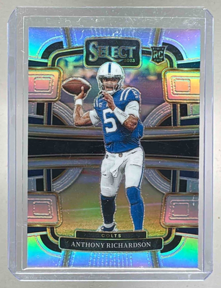 Anthony Richardson 2023 Panini Select #43 Silver Prizm RC Concourse