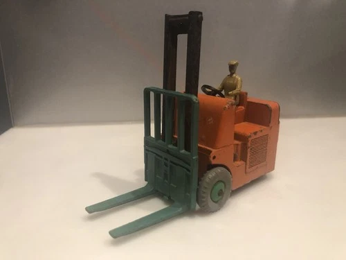Vintage Dinky Toys 14c Coventry Climax Forklift Truck Orange & Green