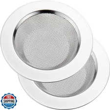 LASSHSWA 2 PCS Kitchen Sink Strainer Stainless Steel, Kitchen Sink Drain Stra