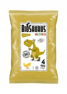 Cibi BioSaurus Käse-Mais-Chips 4x15g