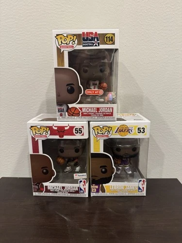 NBA Funko Pop - Lot Of 3 - Jordan LeBron - Exclusive - See Photos