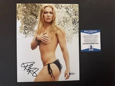 Ronda Rousey Rare! autographed signed MMA UFC legend 8x10 photo Beckett BAS coa