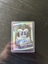 2025 Panini Prizm Black - Jonathan Ogden #7 Silver Prizm Autographs (AU)