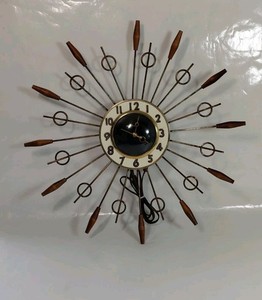 50's Starburst Clock | eBay