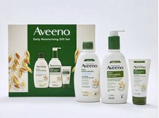 Aveeno Daily Moisturising Giftset 2x300ml 75ml Body Wash Daily Lotion Hand Cream