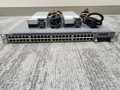 #ad #ad 1 Juniper EX4300 48P with 2 PSU 1 EX UM 4X4SFP 2 1G Juniper SFP SM $100.00