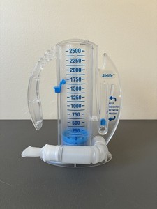 AirLife Volumetric Incentive Spirometer with One-Way Valve 4000 mL, 1 Count
