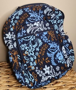 Vera Bradley *RETIRED PATTERN* Cut Vines Lighten Up Grand Backpack Floral Navy Vera Bradley Lighten Up Grand Handbags & Bags for Women for  main image 2