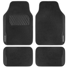 Motor Trend Speedseries Carpet Floor Mats Black Trim Racing Design Set Of 4 Motor Trend Speedseries Carpet Floor Mats Black Trim Racing Design Set Of 4