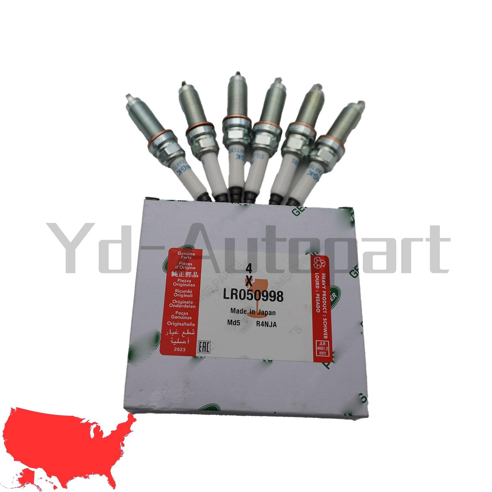 Land Rover Range Sport Velar LR4 6PC Engine Spark Plug 3.0 V6 LR050998 NGK 93476