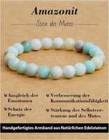 Naturstein Perlenarmband 8Mm Heilsteine Chakra Yoga Armband Damen Herren