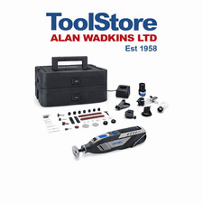 Dremel 8250-5-65 12v Cordless Multi Tool Kit 2 x 2.0ah Battery Platinum Box