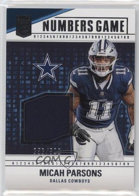 2024 Panini Donruss Elite Numbers Game Jerseys /500 Micah Parsons #NG-MPA 0nr3