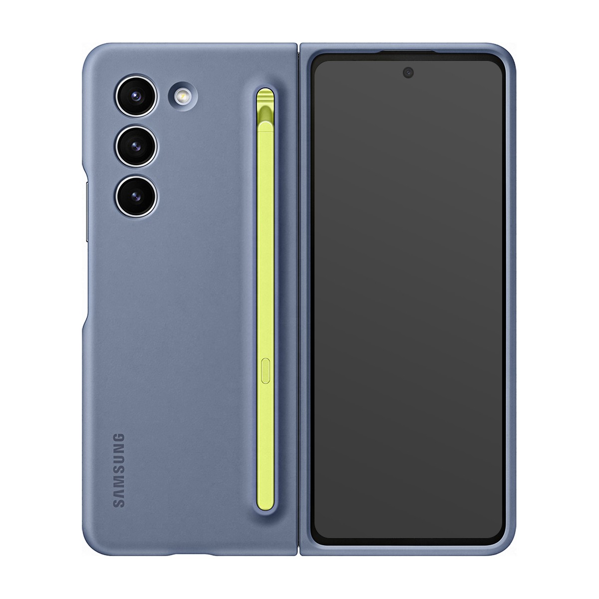 Coque sans Fil pour Galaxy Z Fold 5 avec S Pen Bleu Étui Idéal pour le Bureau