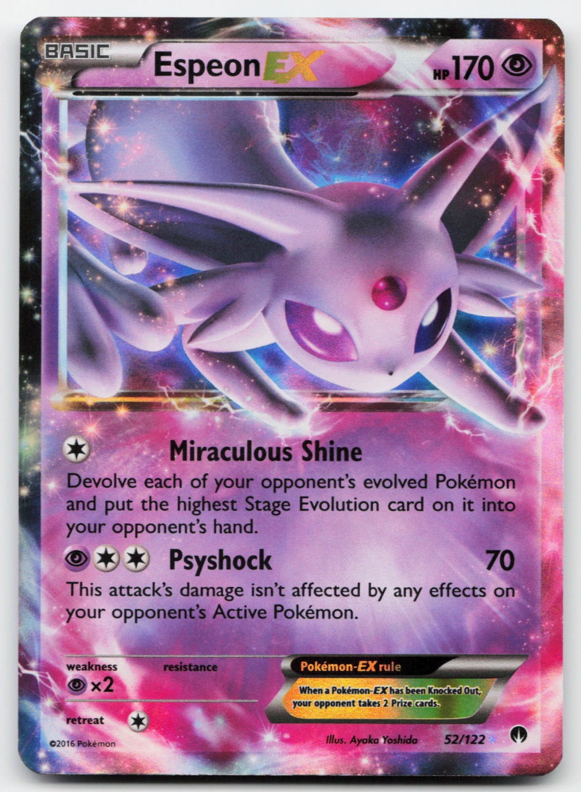 Espeon EX Holo Ultra Rare XY - BREAKpoint 52/122 MP