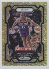 2024 Panini Prizm Monopoly WNBA Millionaire Gold Mojo 459/500 Aari McDonald 1hk7