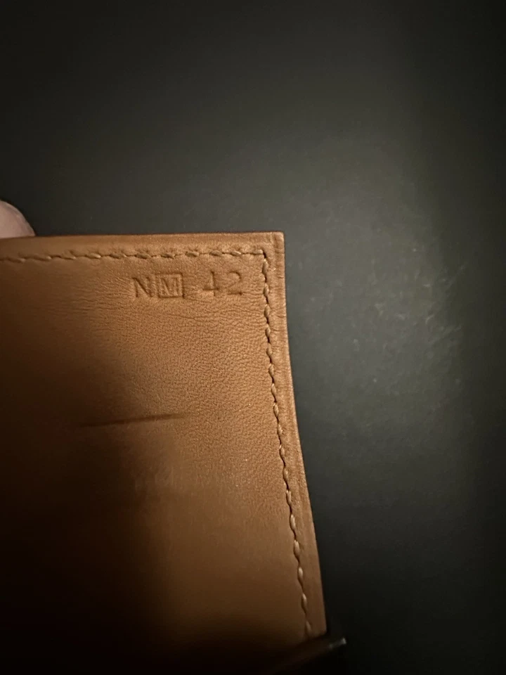 Pulseira de couro Hermes vermelha Collier de Chien tamanho P prata - Imagem 4 de 4