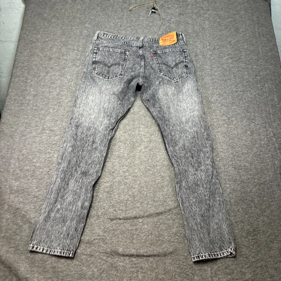 Levi’s Men's 34x32 512 Jeans Acid Wash Grey Black Punk Retro Rock - Image 3 of 4