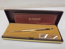 Parker Classic BPN Ball Pen Vintage 18K Gold Electroplate New Old Stock w/ Case