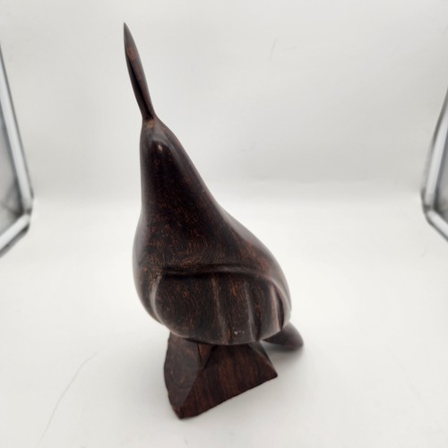 Mexican Hand Carved Ironwood Quail Sculpture Siri Indians Sonoran Desert 10.5" T - Picture 6 of 9