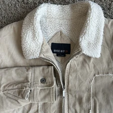 Vintage Buckle BKE 67 Men's Large Sherpa Lined Work Coat Corduroy Cotton Jacket