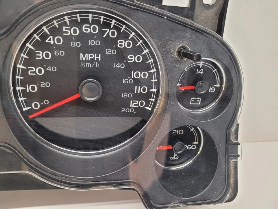 07-14 Chevy Silverado 2500 Pickup Velocímetro Cluster MPH Mercado de EE. UU. 25933380 Foto 2 de 4