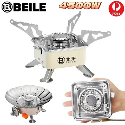 BEILE Mini Gas Burner Butane Stove Cooker Outdoor Picnic Camping BBQ Portable AU