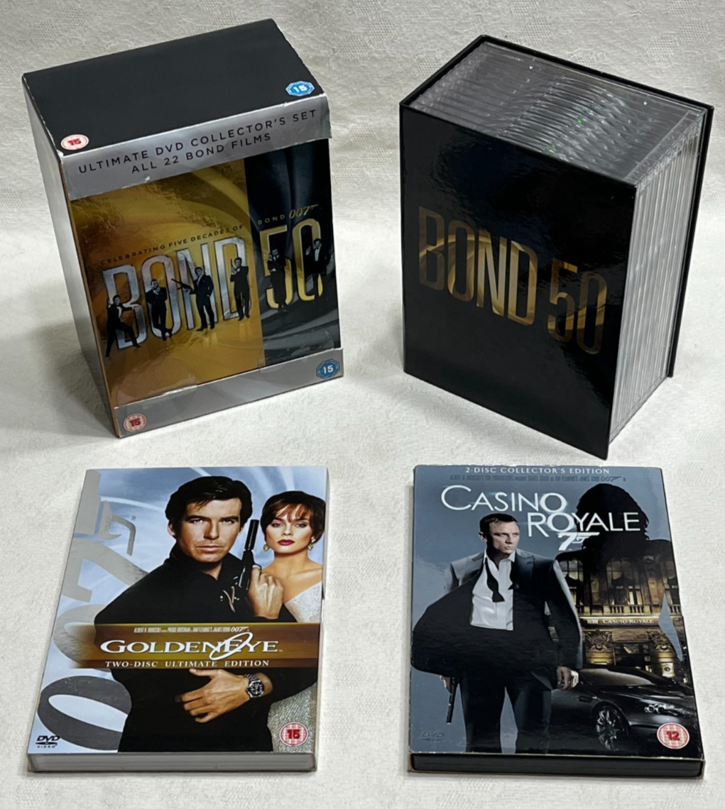 BOND 50 : 5 Decades Of James Bond 007 - 22 Film Collector's Boxset (FREE UK P&P
