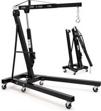 2ton4400lbs Hydraulic Engine Hoist Lift Folding Engine Shop Crane Cherry Picker