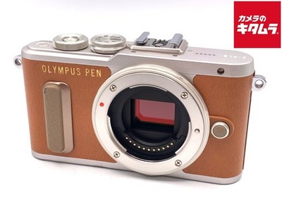 Olympus E-PL8 コンパクトデジタルカメラ Olympus PEN E-PL8 Mirrorless Digital Camera Body Brown -EXC- 8281