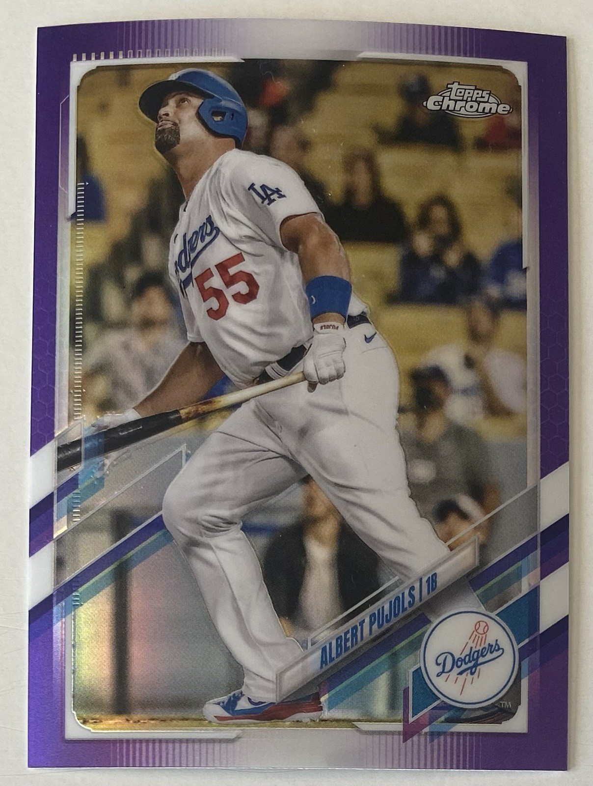 2021 Topps Chrome Update - Purple Refractor #USC50 Albert Pujols LA Dodgers