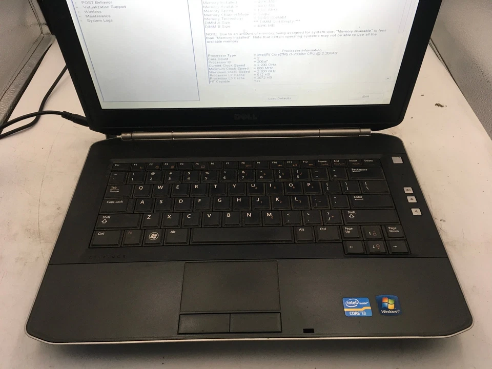 DELL LATITUDE E5420 - BOOTS TO BIOS - INTEL I5 2520M - 8GB RAM - NO OS -READ- BB - Image 3 of 4