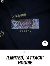 Attack On Titan Eren Robot Samurai Box Logo Embroidered Hoodie Hooded Sweatshirt