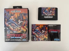 Streets of Rage Sega Genesis 1991 CIB Complete in Box Near MINT!