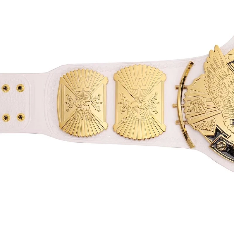 Cinturón Título Réplica Campeonato Águila Alada WWE Blanco Personalizado WWE Talla Adulto Foto 4 de 4