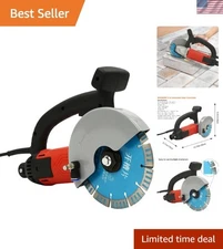 Electric Concrete Saw, 9 in Circular S aw Cutter with, Wet/Dry Disk Saw Cutte...
