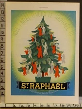 1937 ST. RAPHAEL FRENCH WINE CHRISTMAS TREE CANDLE NOEL HOLIDAY  2328123281