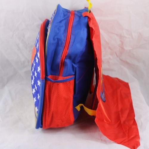 Wonder Woman 16" Backpack w/Detachable Cape School Bag - Picture 2 of 4